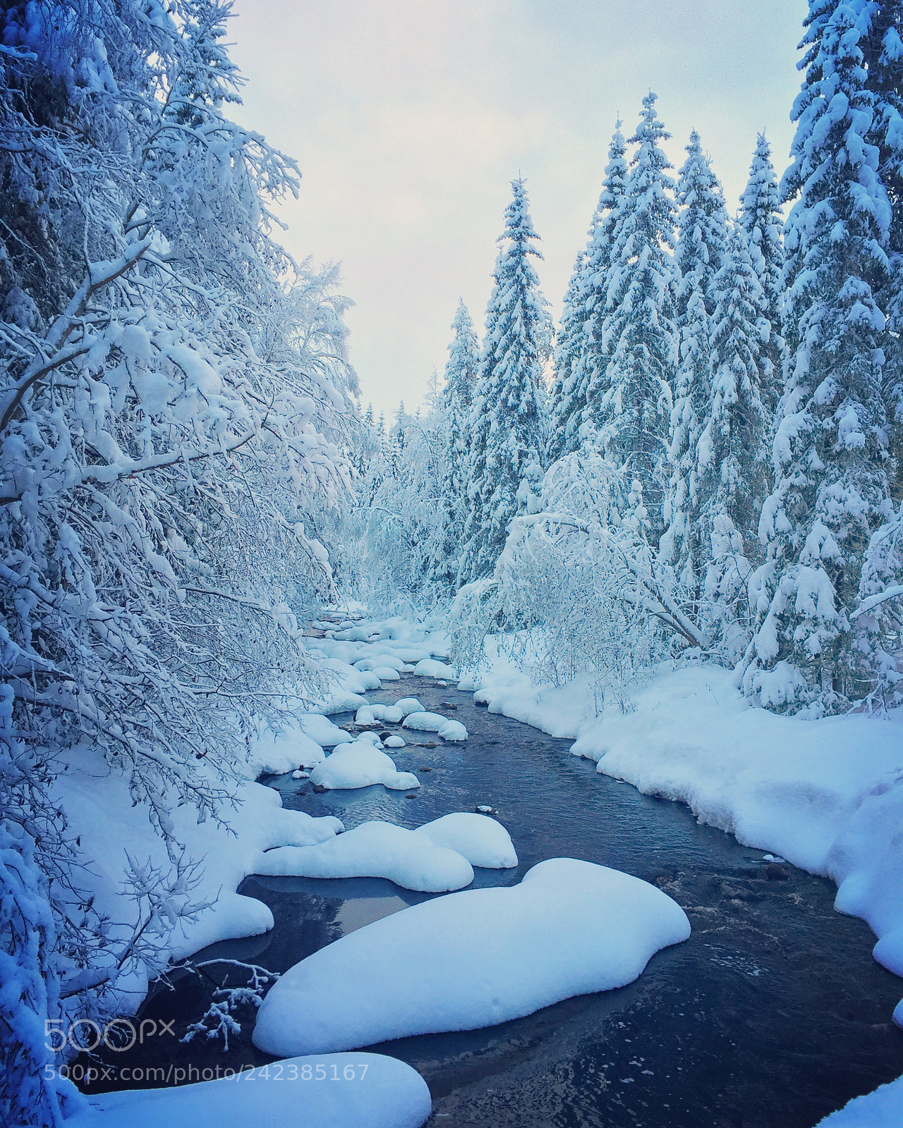 Apple iPhone 6 sample photo. Frosty river photography