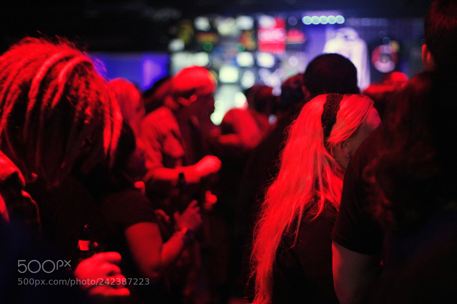 Canon EOS 550D (EOS Rebel T2i / EOS Kiss X4) sample photo. Red concert goers photography