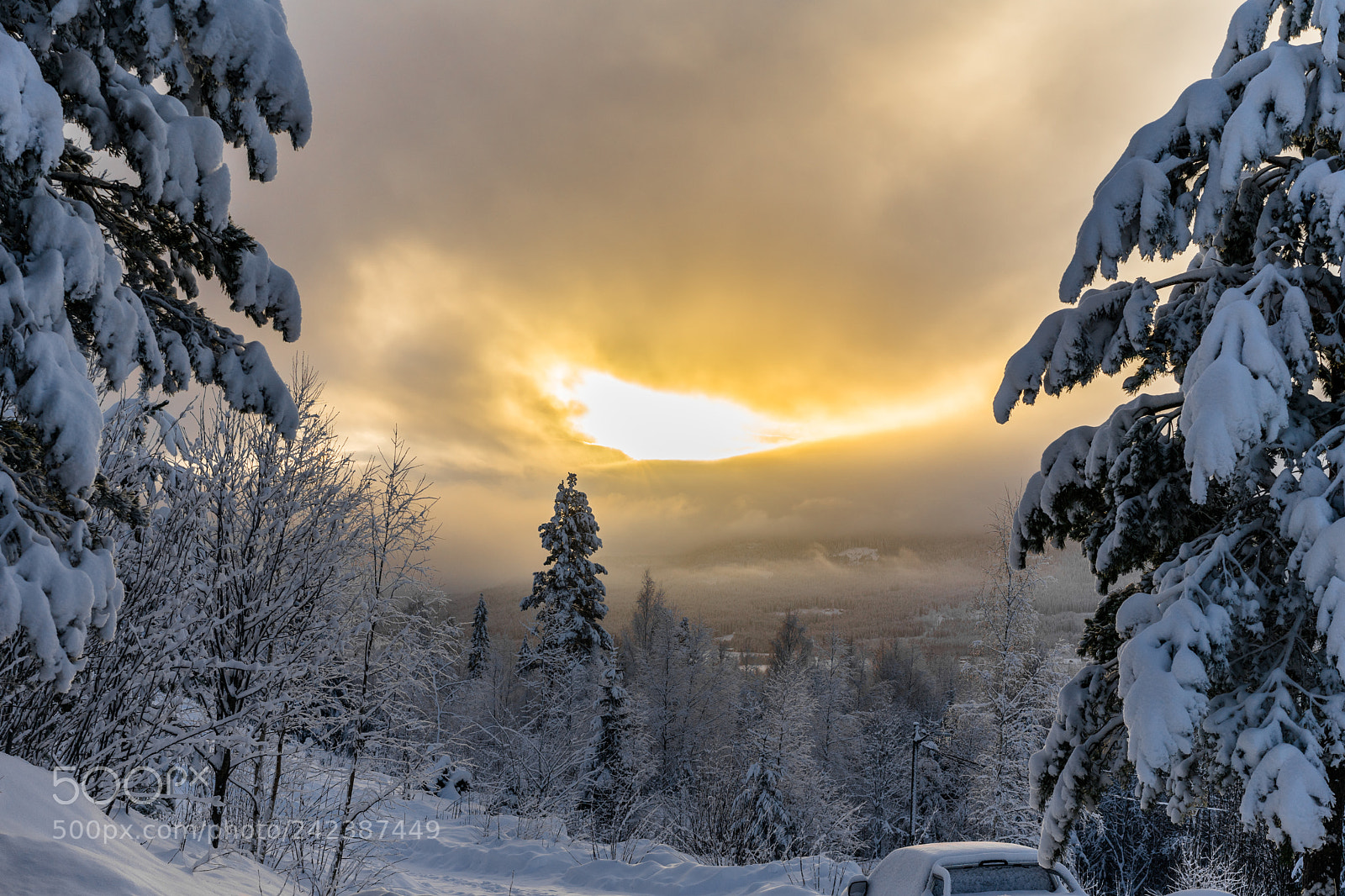 Sony a7 II sample photo. Sunset in norway. photography