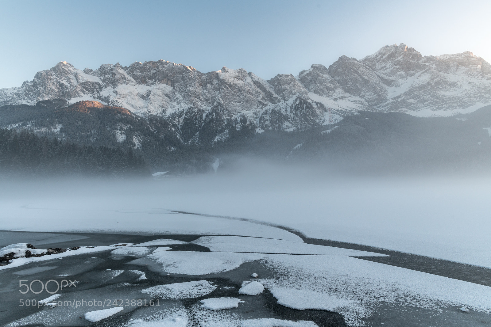 Nikon D850 sample photo. Icy day at zugspitze photography