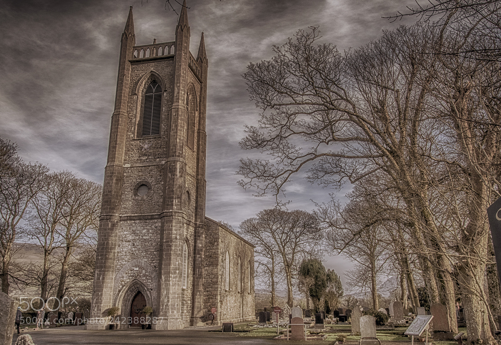 Nikon D5500 sample photo. St columba's church, drumcliff photography