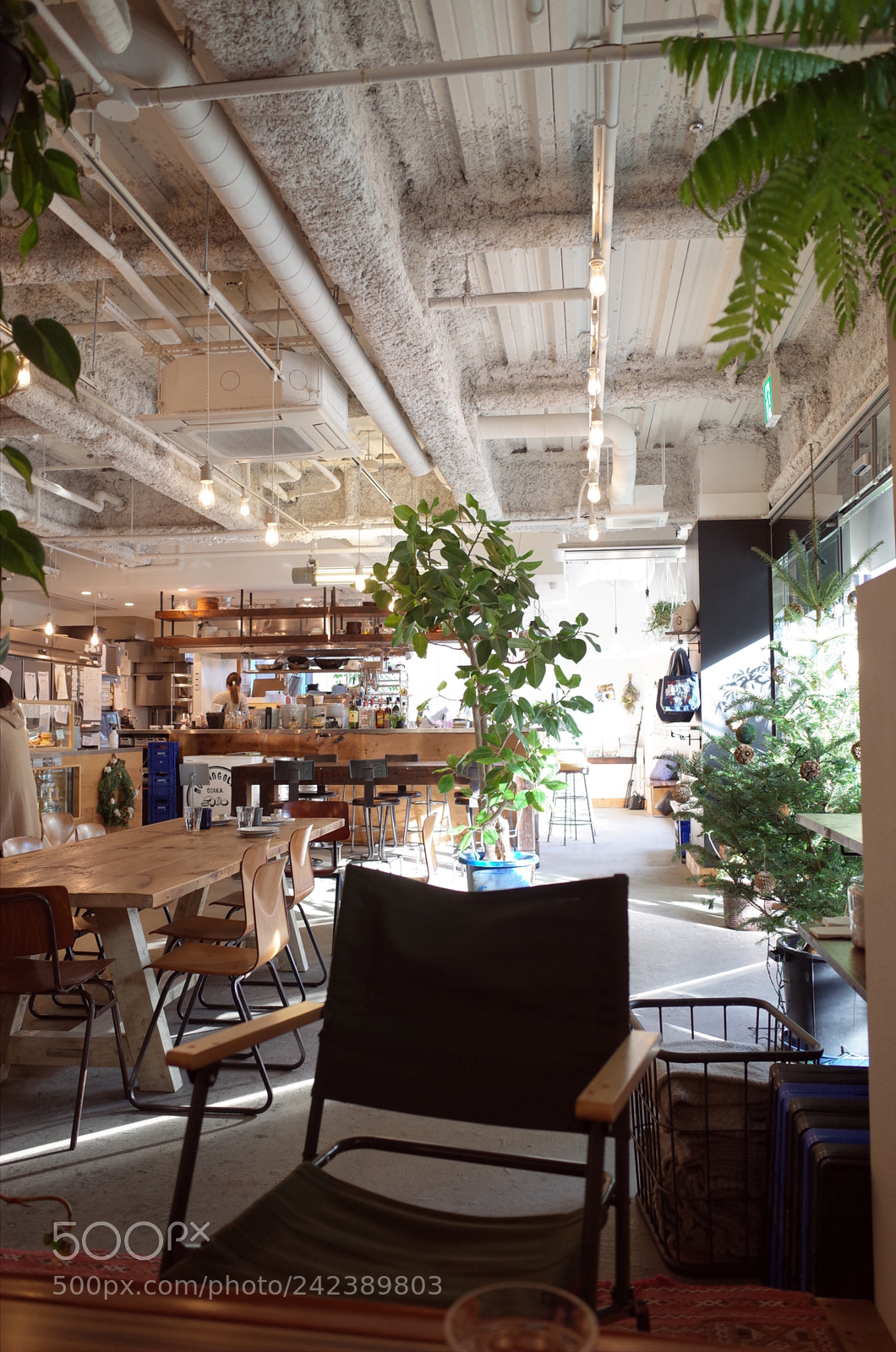 Ricoh GR II sample photo. Morning glass coffee osaka photography