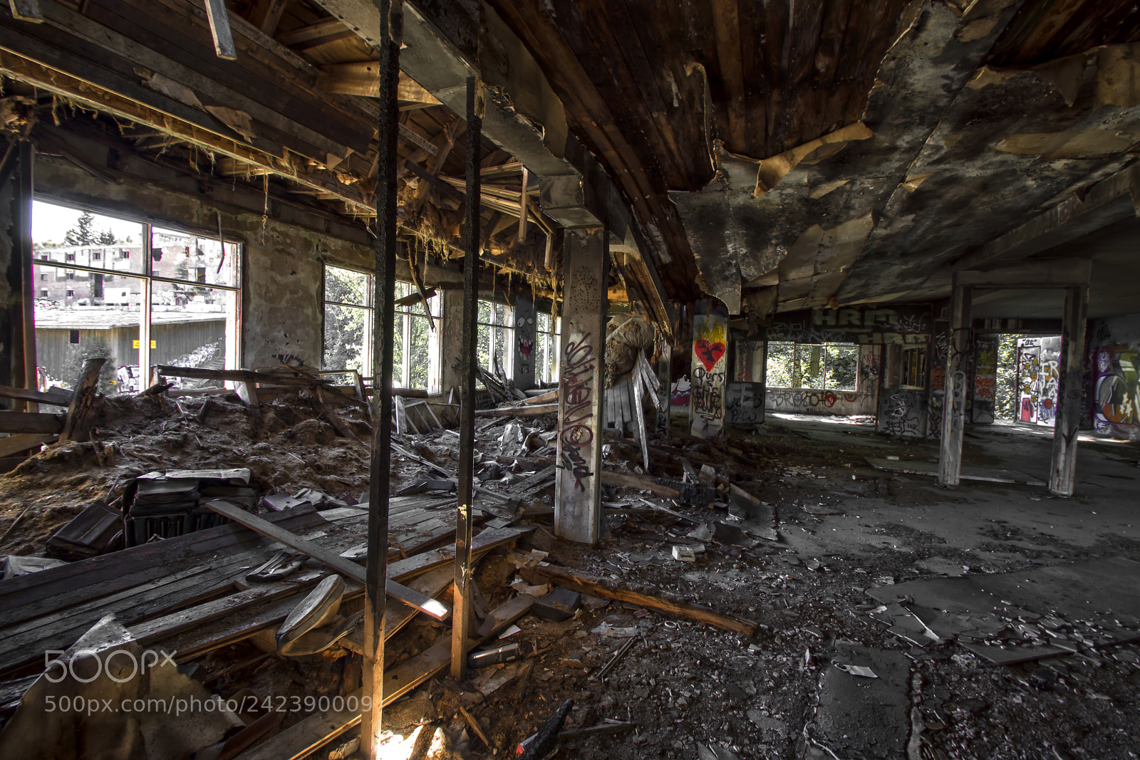 Sony SLT-A65 (SLT-A65V) sample photo. Abandoned factory photography