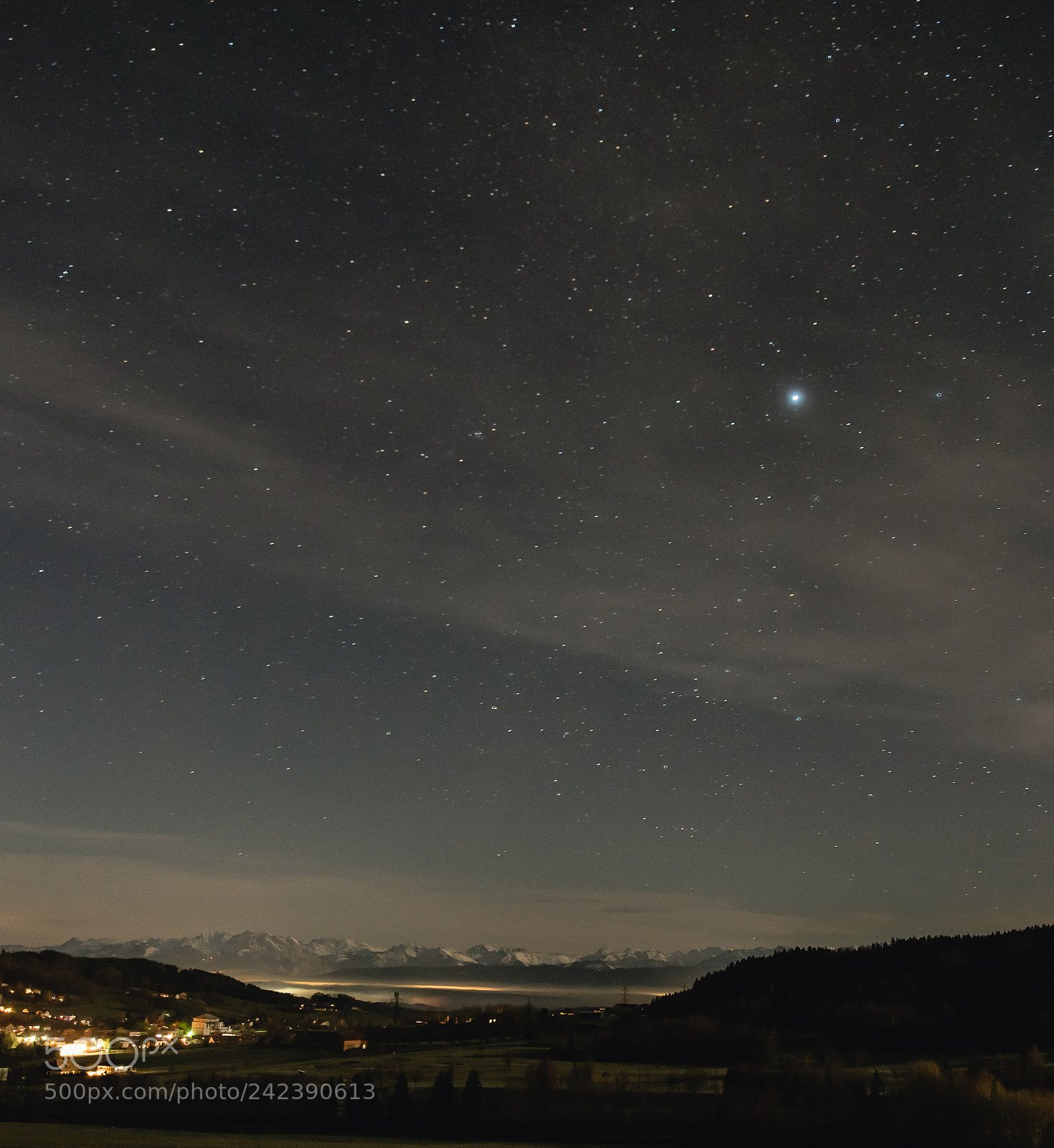 Nikon D3400 sample photo. Alps at night photography