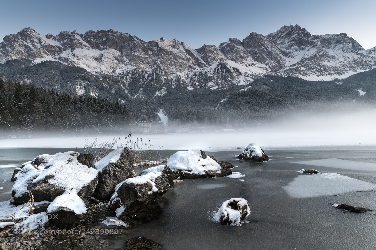 Nikon D850 sample photo. Icy zugspitze photography