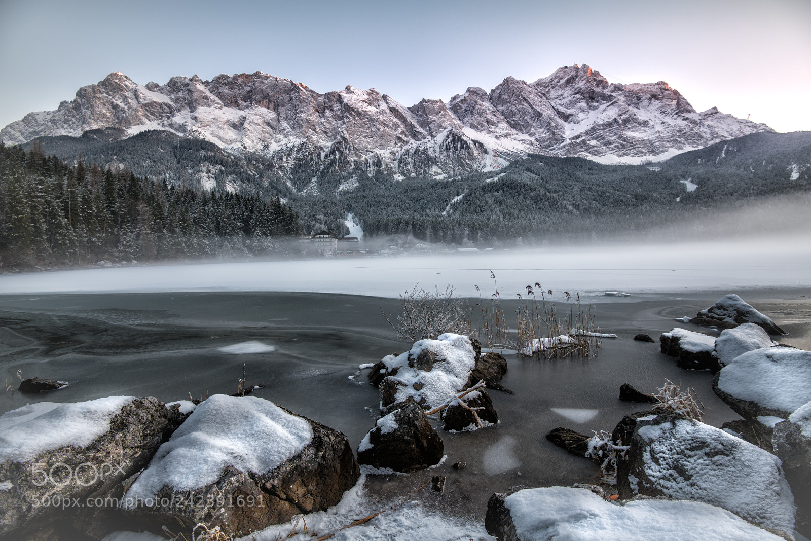 Nikon D850 sample photo. Icy zugspitze photography