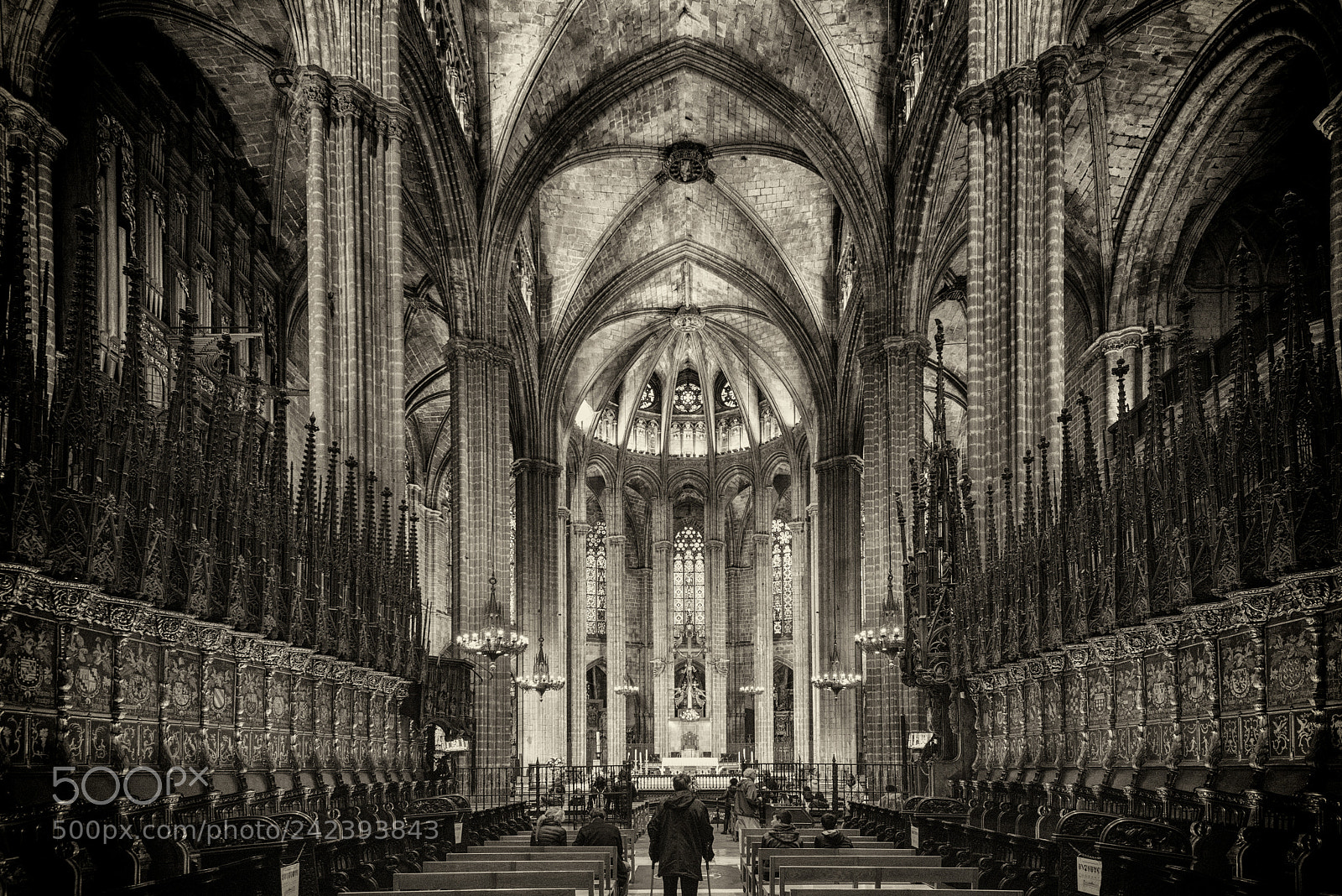 Nikon D800 sample photo. Barcelona cathedral photography
