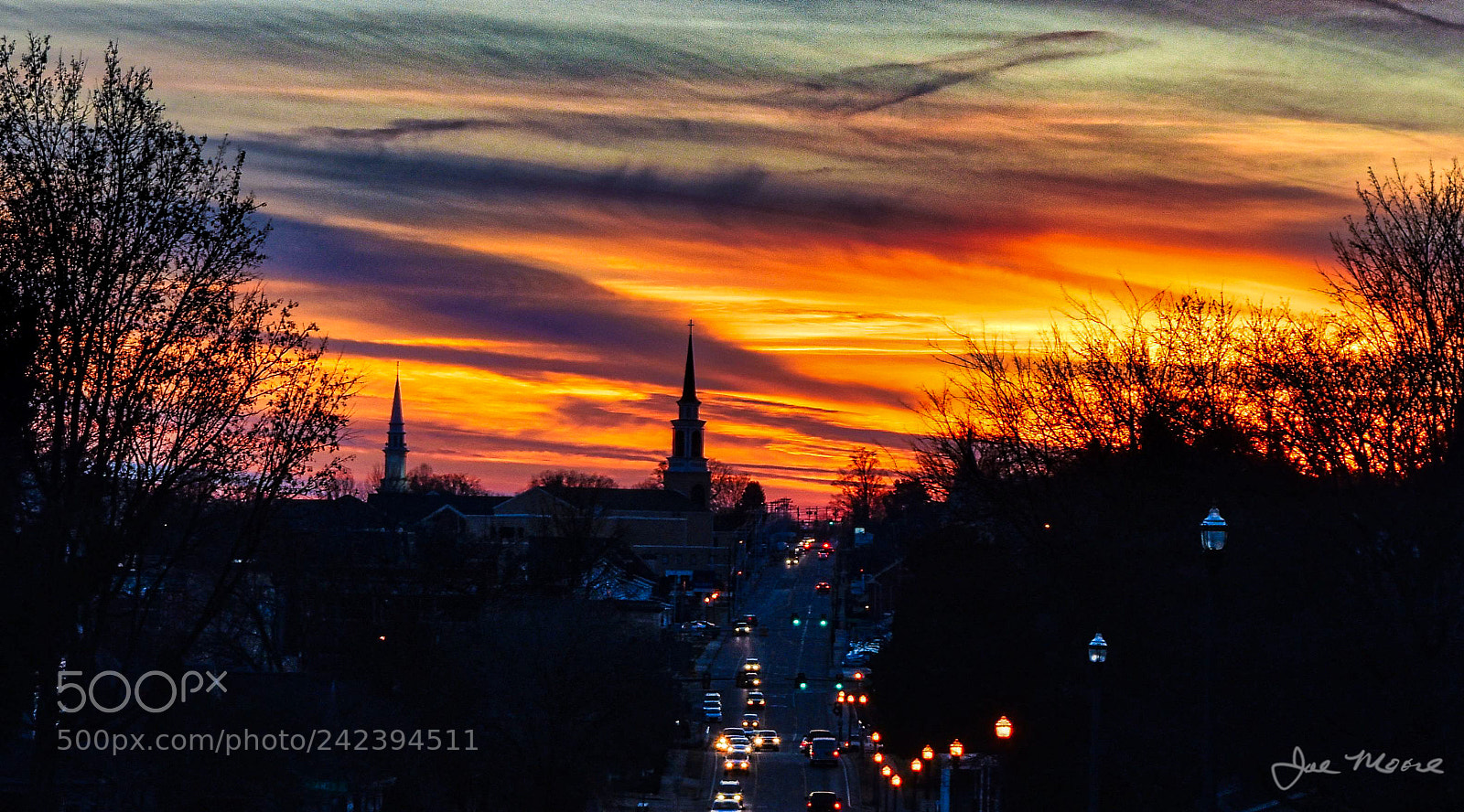 Nikon D5500 sample photo. Morristown dusk photography
