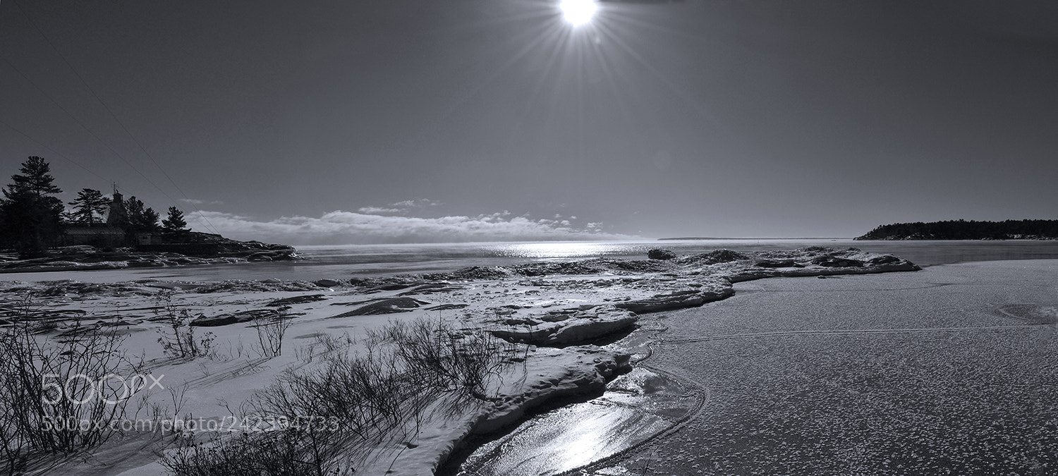 Nikon D3400 sample photo. Killarney lighthouse in winter photography
