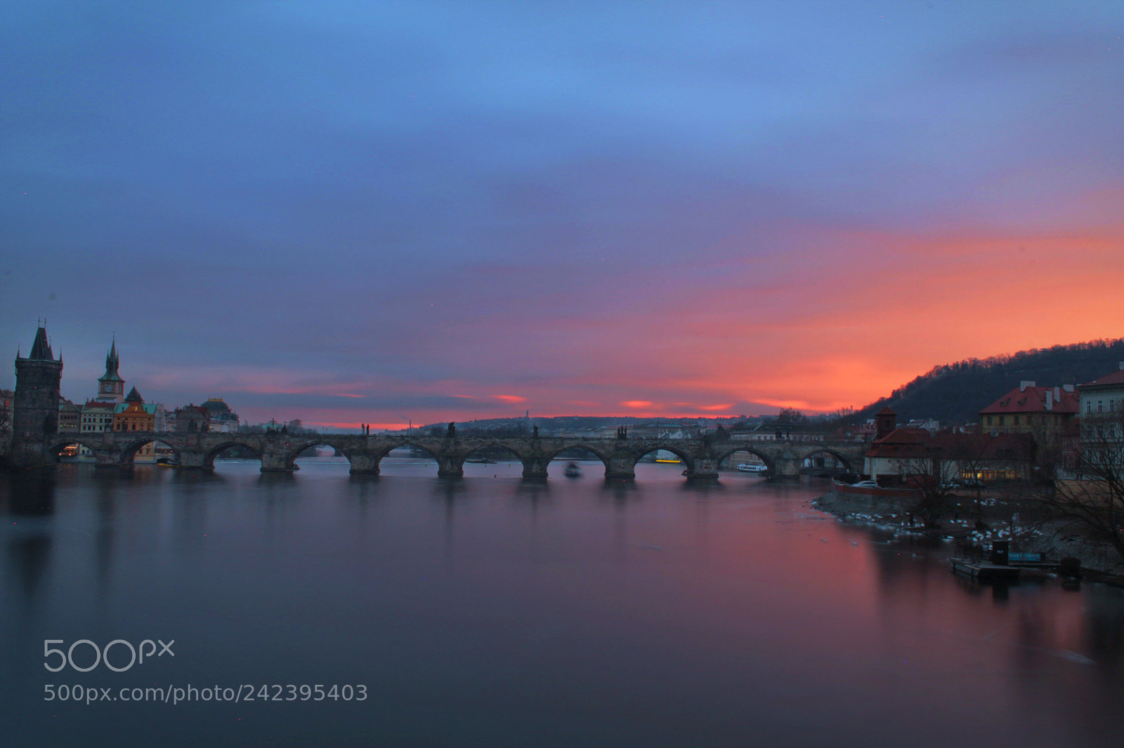 Canon EOS 1100D (EOS Rebel T3 / EOS Kiss X50) sample photo. Charles bridge sunset photography