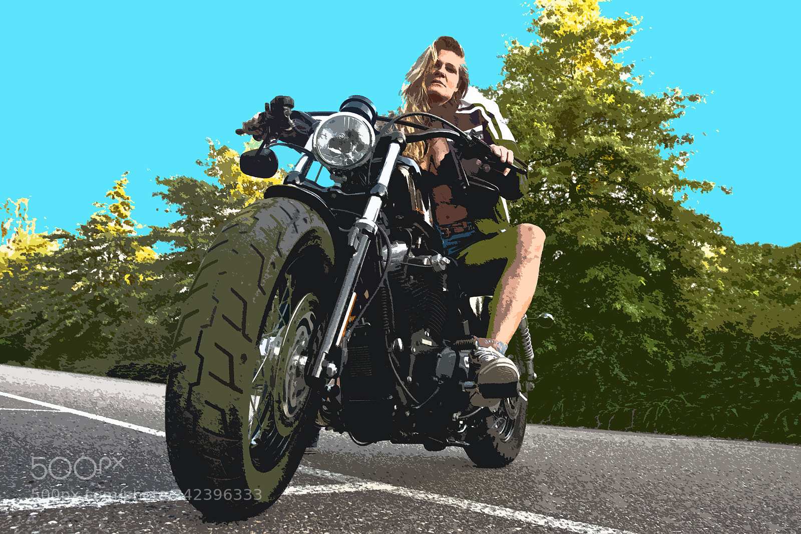 Nikon D70s sample photo. Harley girl photography