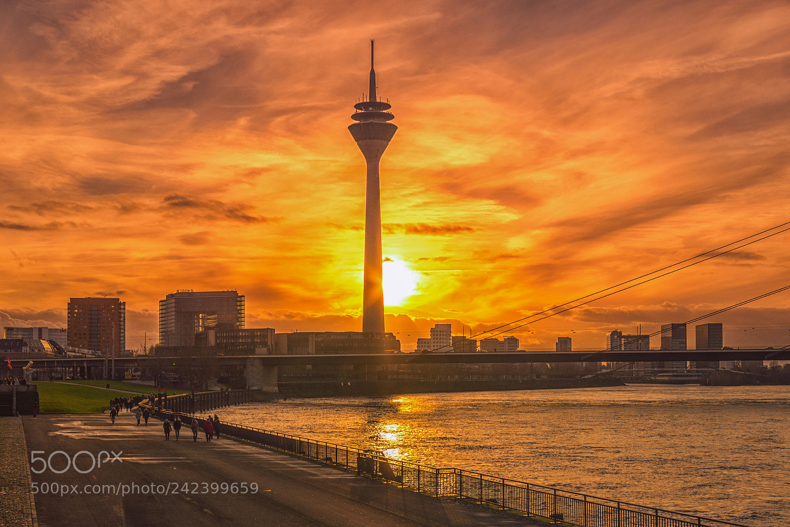 Nikon D600 sample photo. Dusseldorf, river view 1 photography