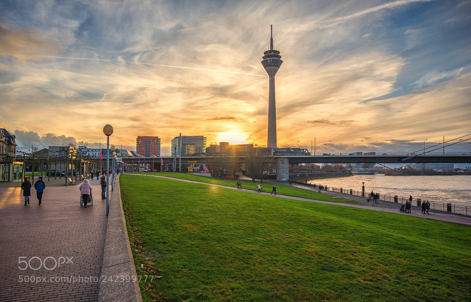 Nikon D600 sample photo. Dusseldorf, river view 2 photography