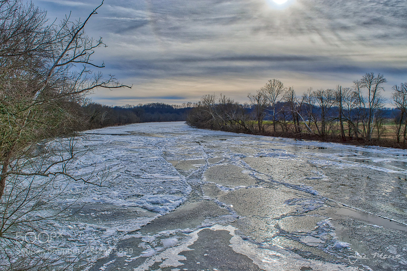 Nikon D5500 sample photo. Nolichucky river frozen photography