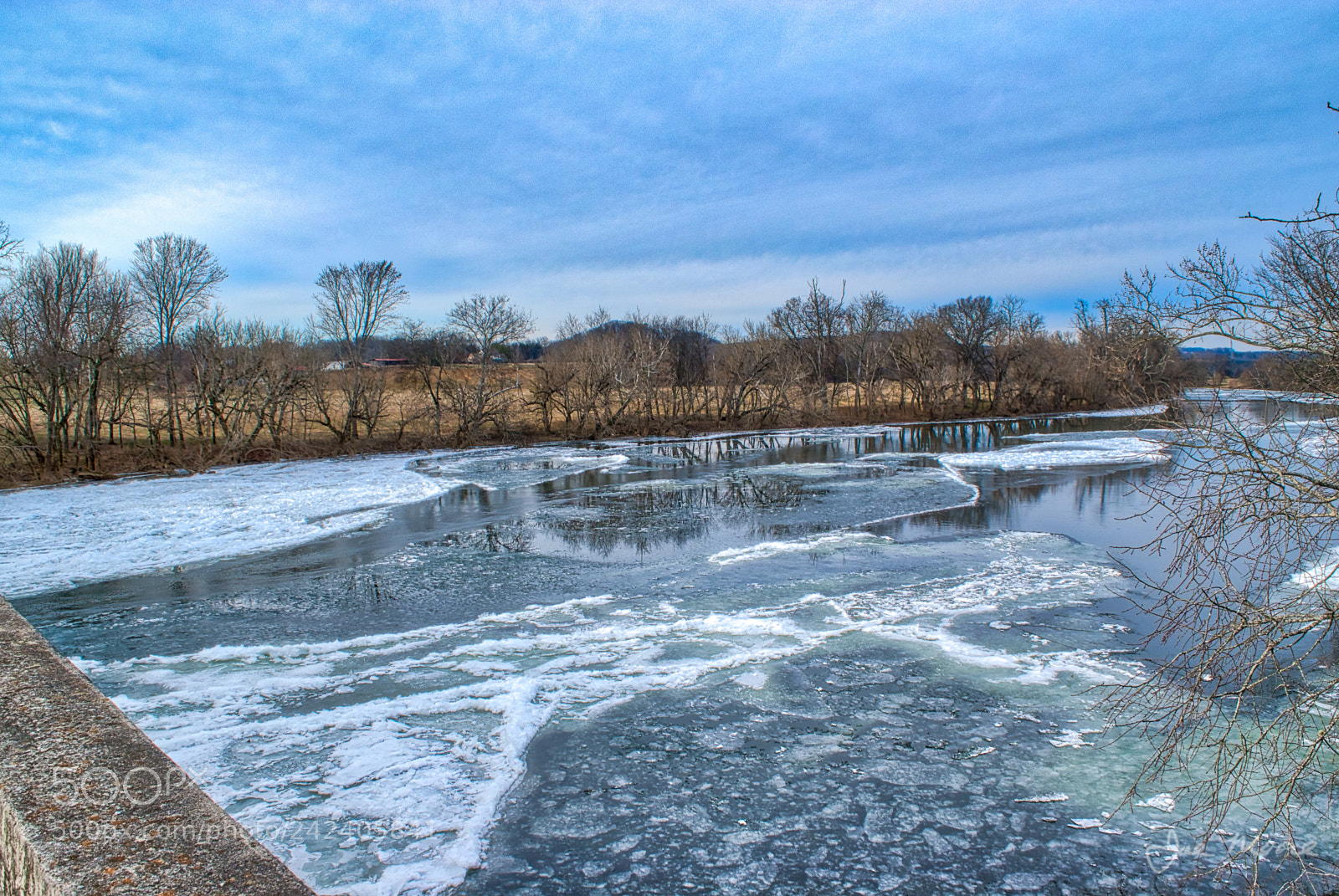 Nikon D5500 sample photo. Nolichucky river frozen photography