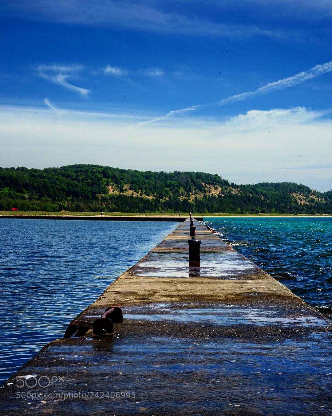 Sony a7 II sample photo. Frankfort pier, looking inland photography