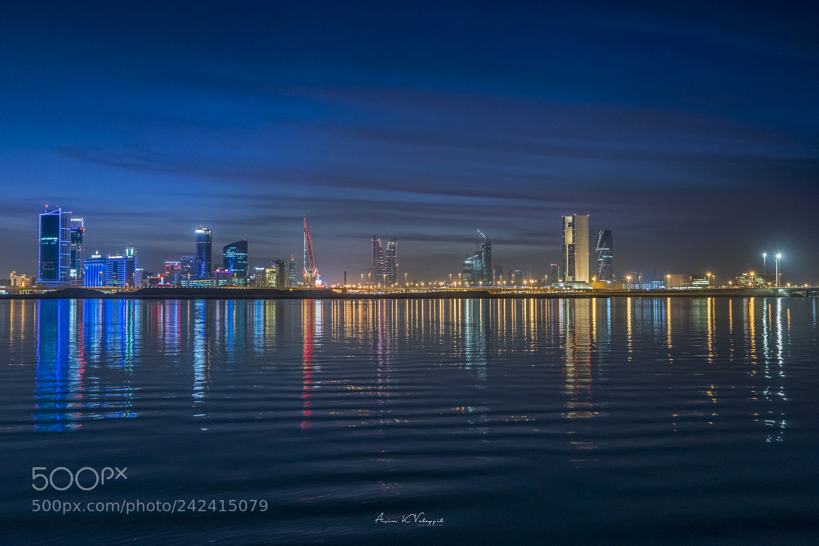 Nikon D810 sample photo. Night view of manama photography