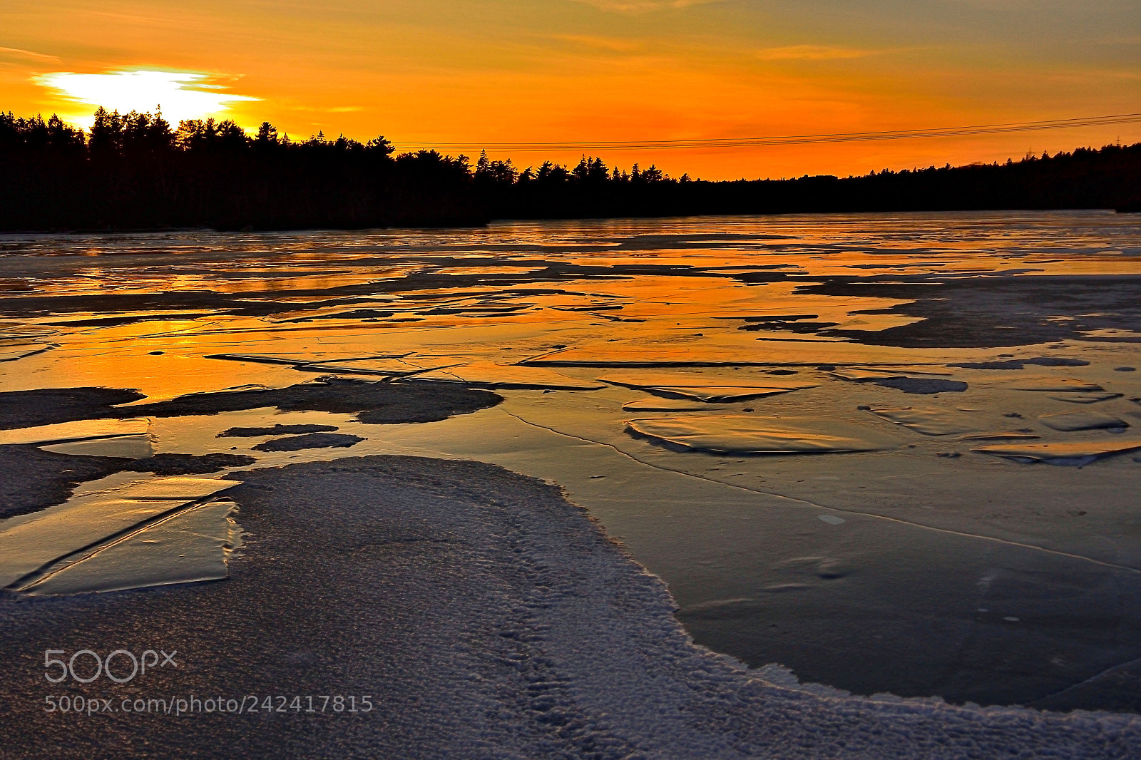 Nikon 1 J5 sample photo. Sunset reflections on icy photography