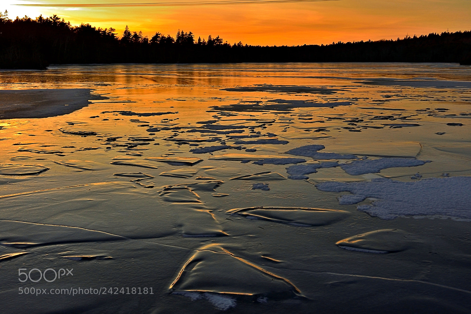 Nikon 1 J5 sample photo. Sunset reflections on icy photography