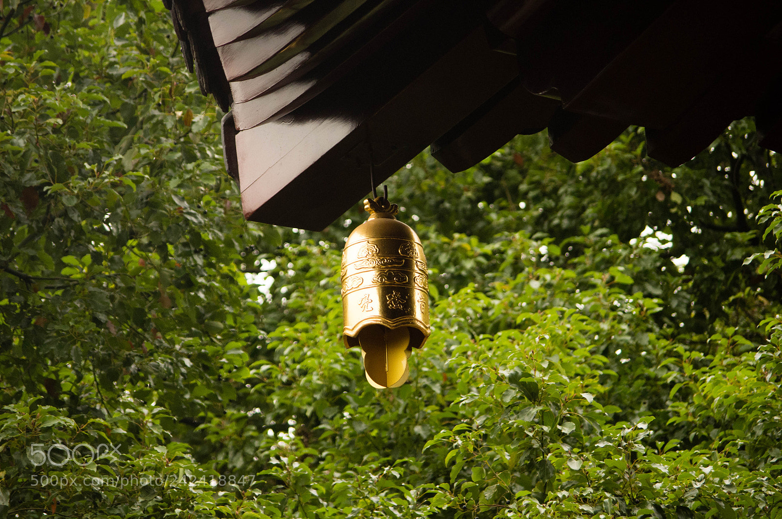 Pentax K-r sample photo. Bell in hanshan temple photography