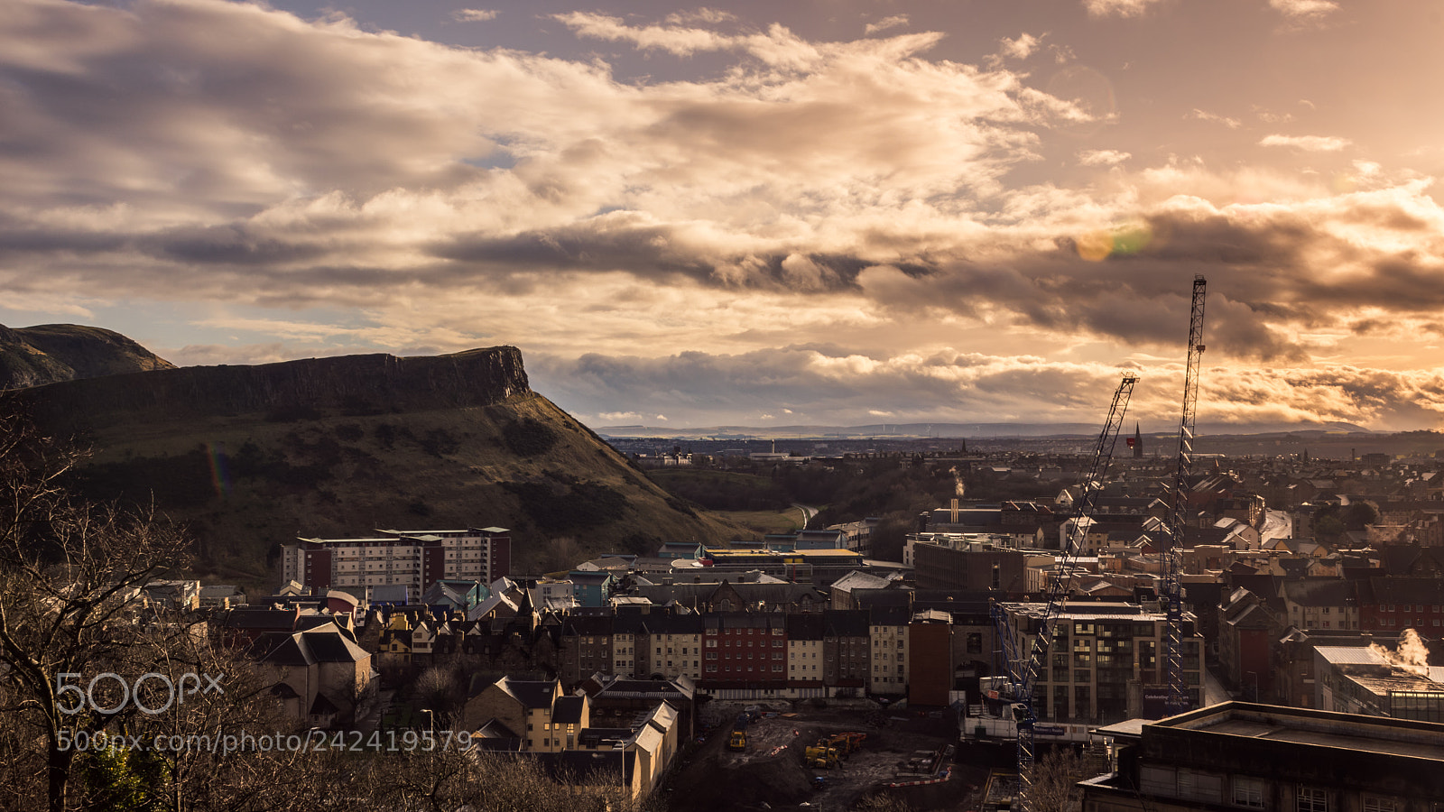 Nikon D7200 sample photo. Sunset in edinburgh holyrood photography
