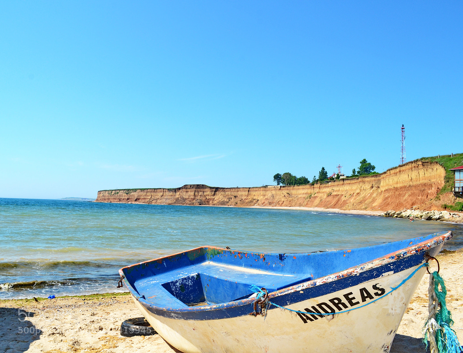 Nikon D3100 sample photo. Blue boat photography