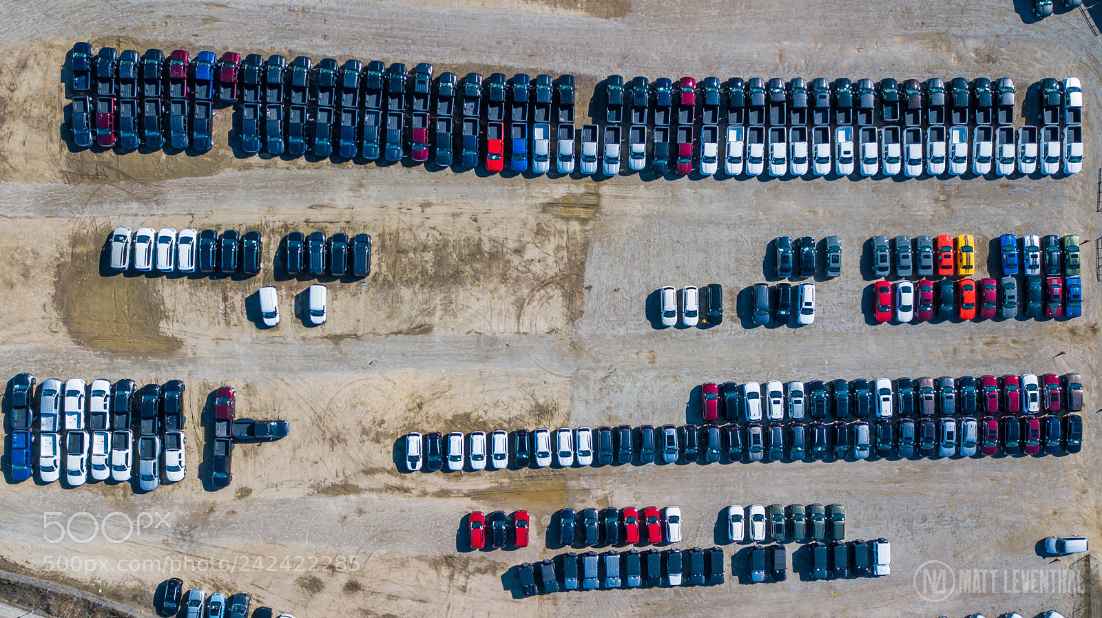 DJI FC220 sample photo. Parking lot photography