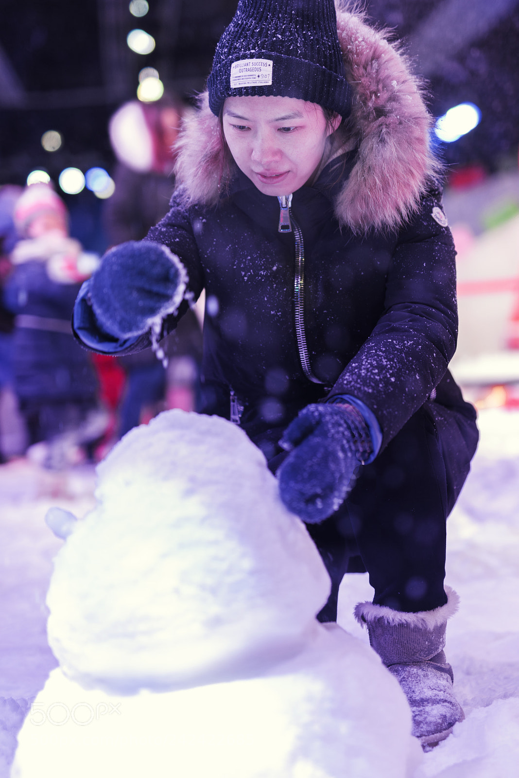 Nikon D810 sample photo. Make a snowman photography