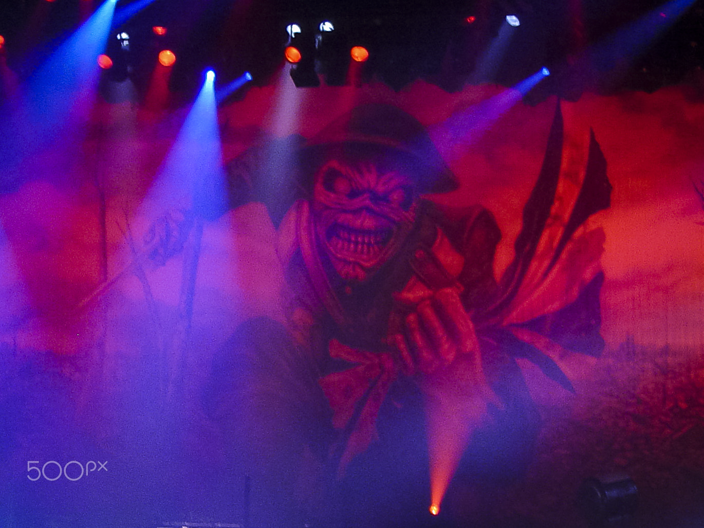 Sony DSC-P8 sample photo. Iron maiden@dodge music center hartford photography