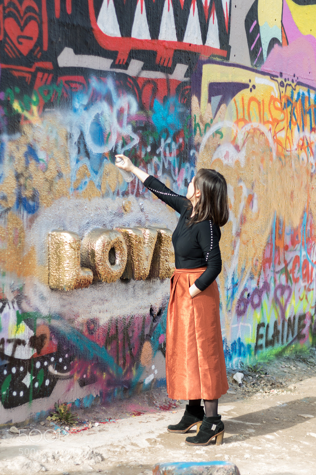 Canon EOS 7D Mark II sample photo. Love graffiti photography
