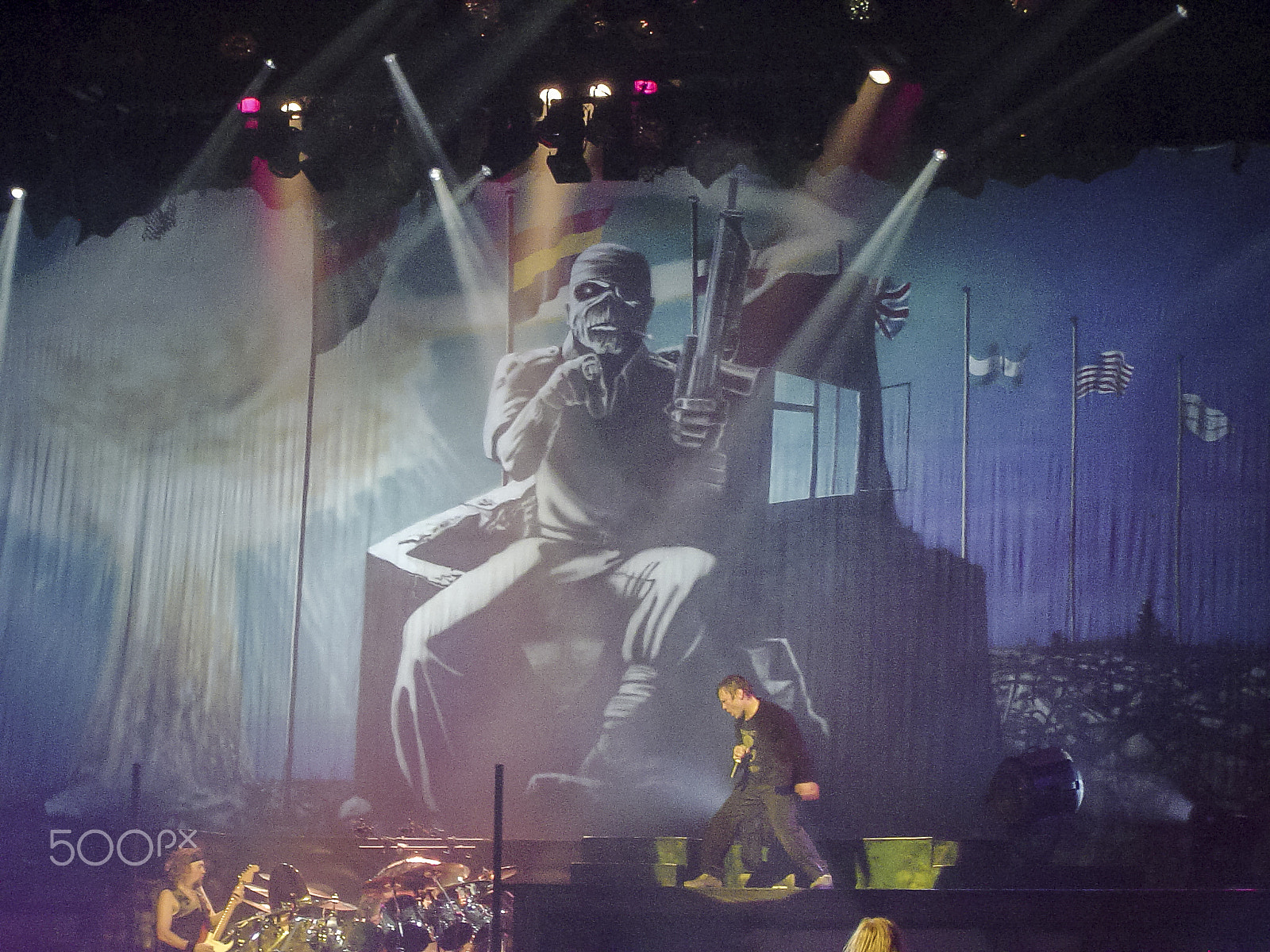 Sony DSC-P8 sample photo. Iron maiden dodge music center hartford photography