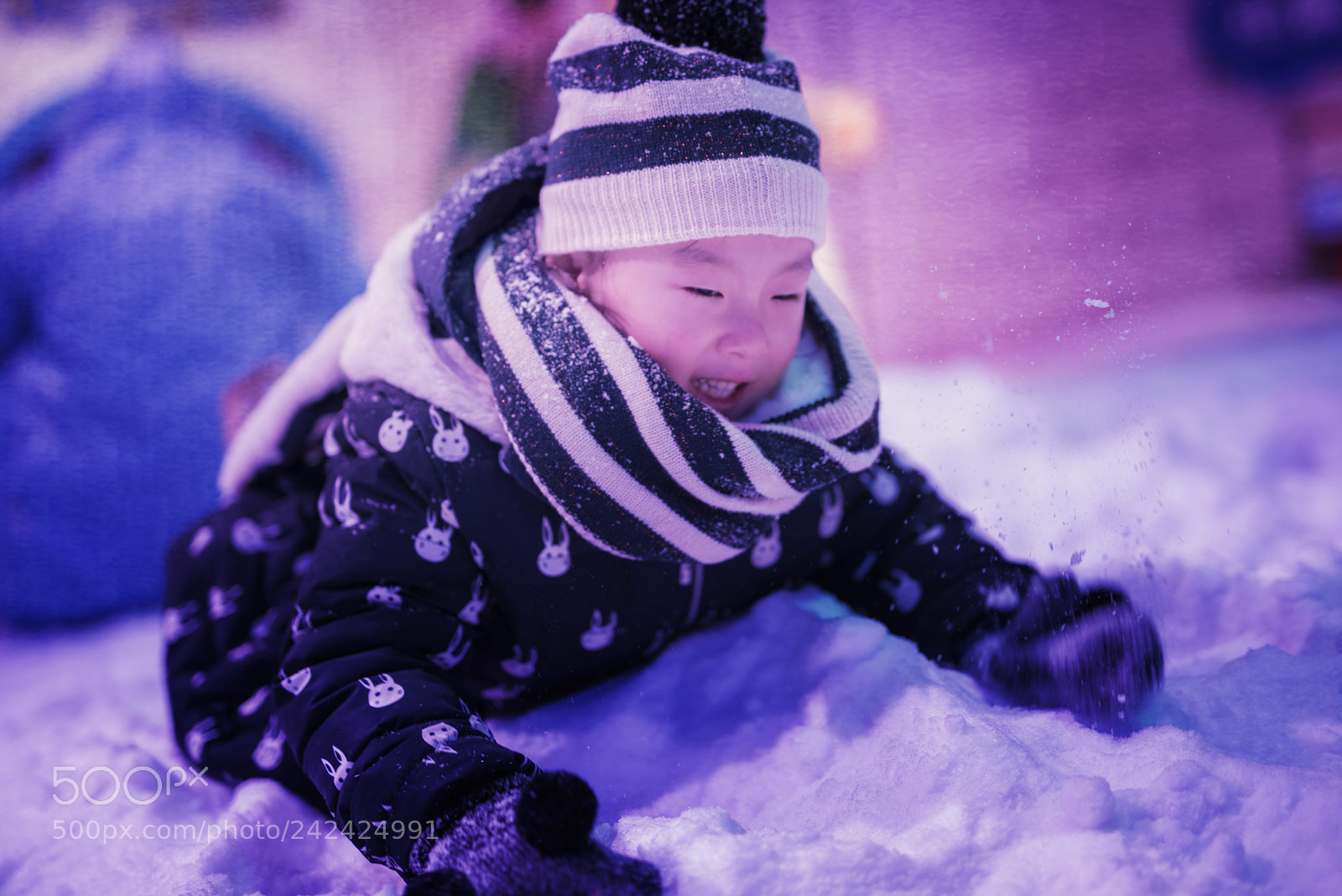 Nikon D810 sample photo. Play with snow photography