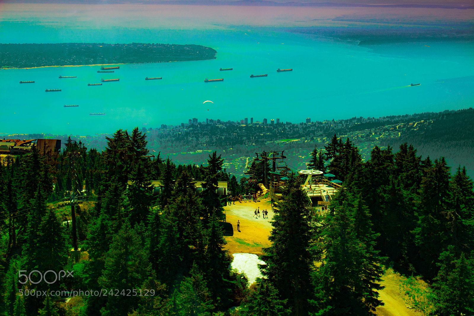 Canon EOS 100D (EOS Rebel SL1 / EOS Kiss X7) sample photo. Vancouver from grouse mountain photography