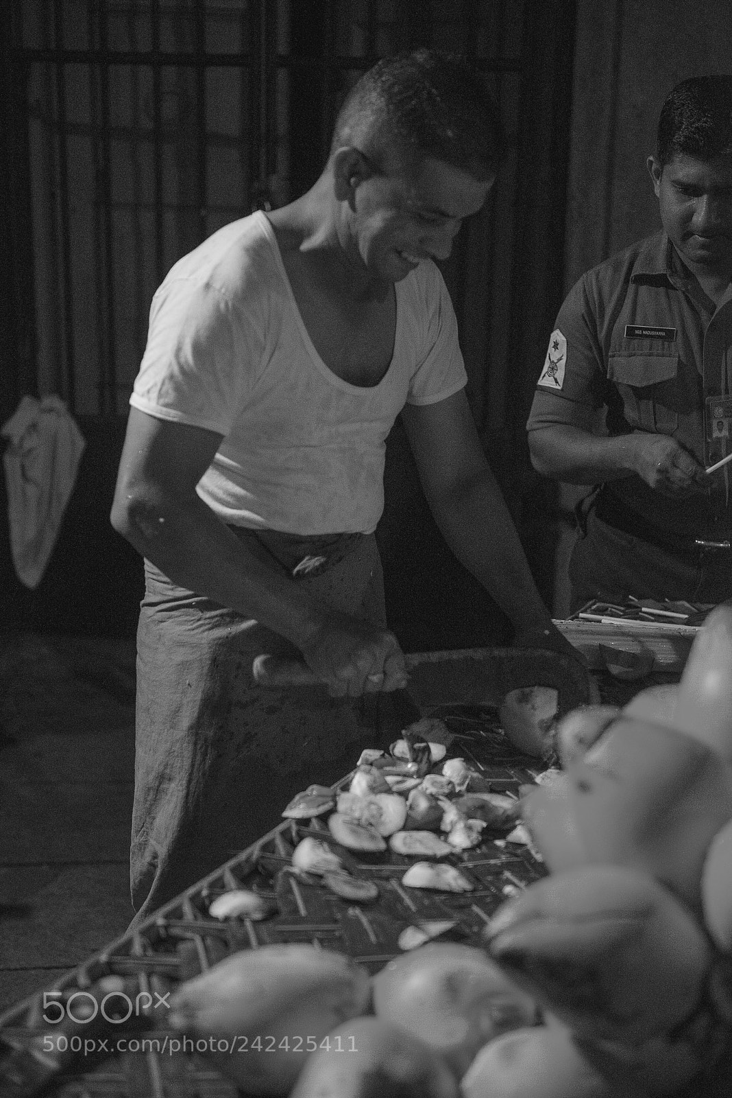 Nikon D800 sample photo. Preparing the coconuts photography