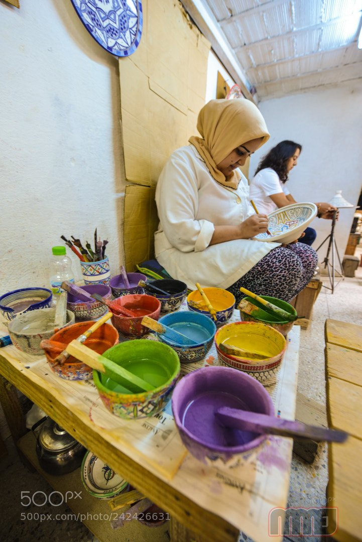 Nikon D800 sample photo. Pottery in morocco photography