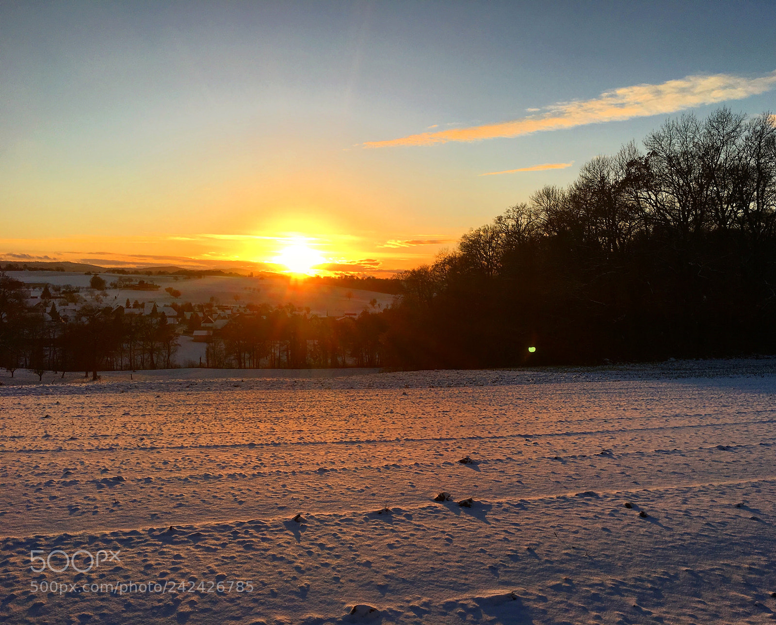 Apple iPhone 6s sample photo. Sunset in sundgau photography