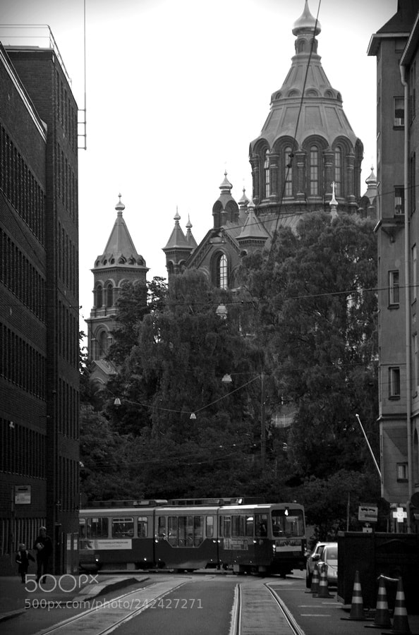 Canon EOS 60D sample photo. Cathedral&tram photography