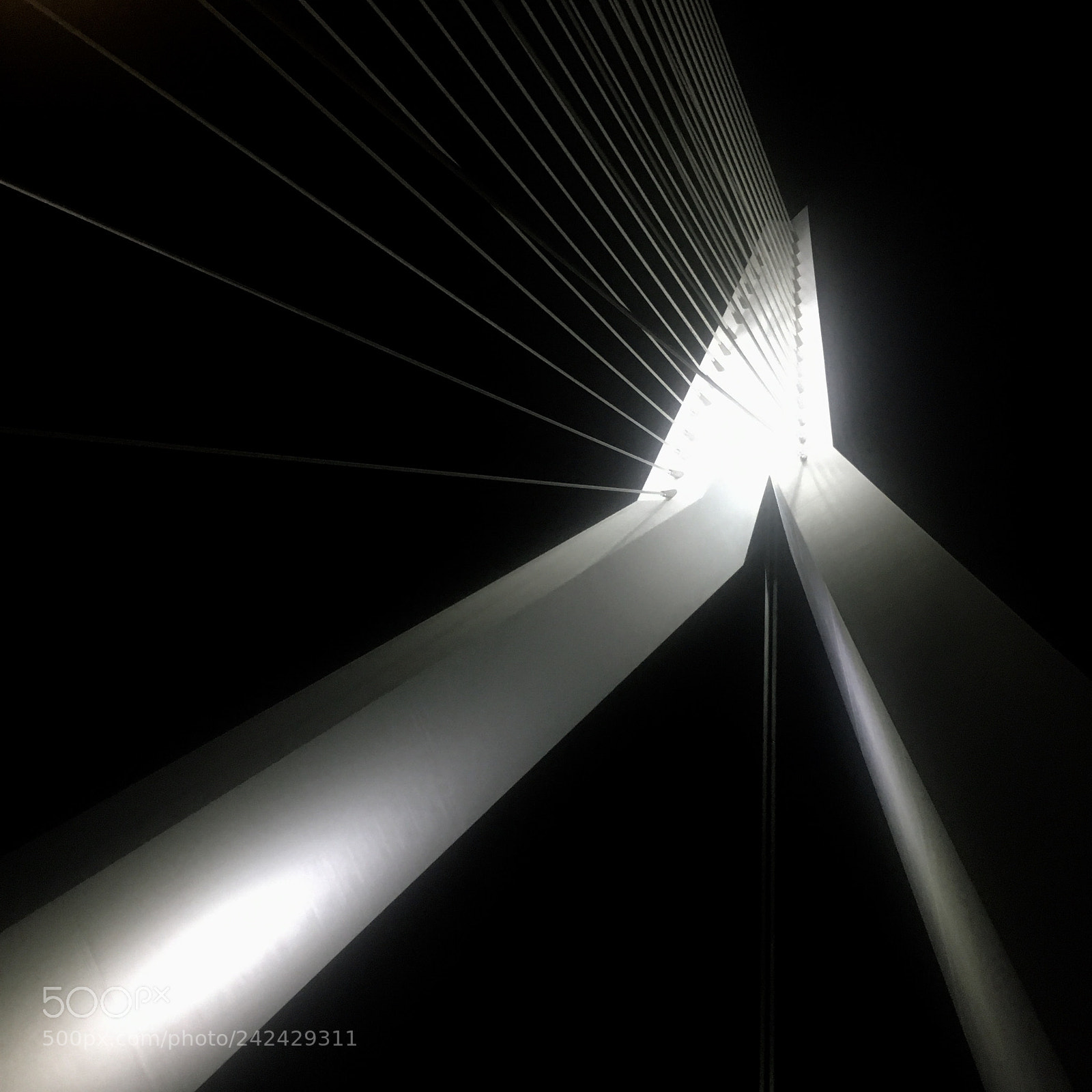 Apple iPhone 6s sample photo. Erasmusbridge by night photography