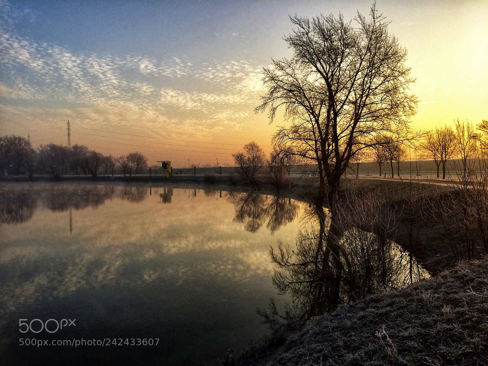 Apple iPhone 6 sample photo. Lake jarun winter sunrise photography