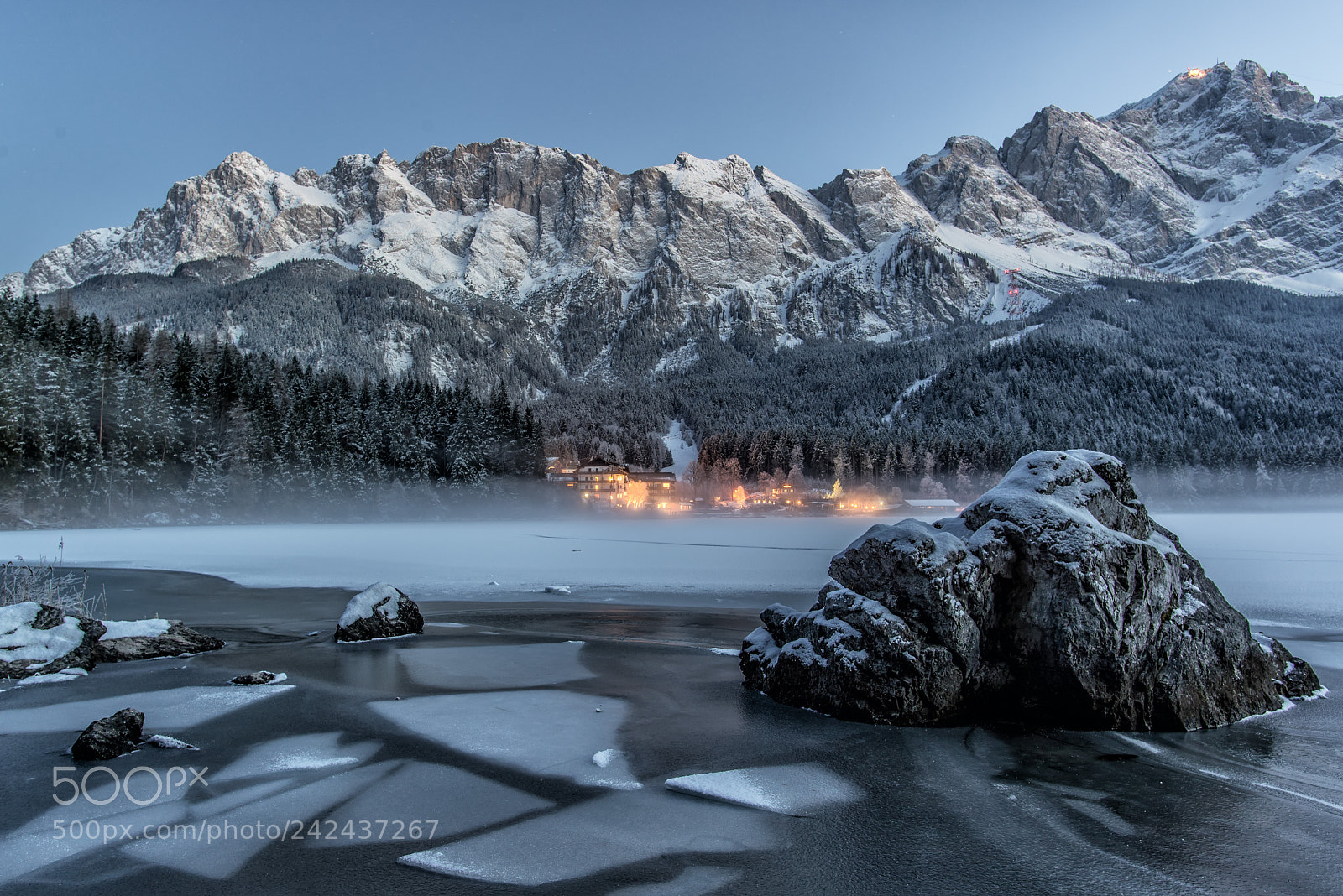 Nikon D600 sample photo. Eibsee - blue photography