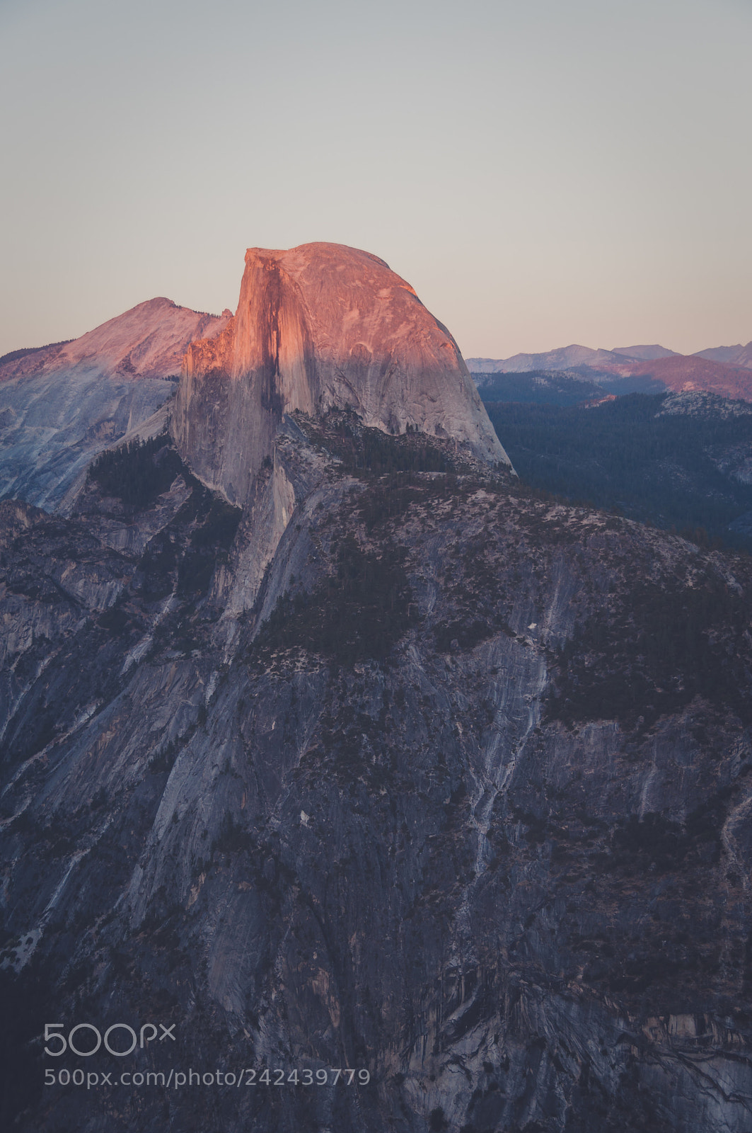 Nikon D90 sample photo. Half dome at sunset photography