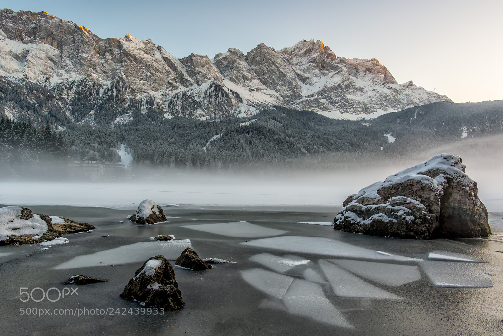 Nikon D600 sample photo. Eibsee - fog photography