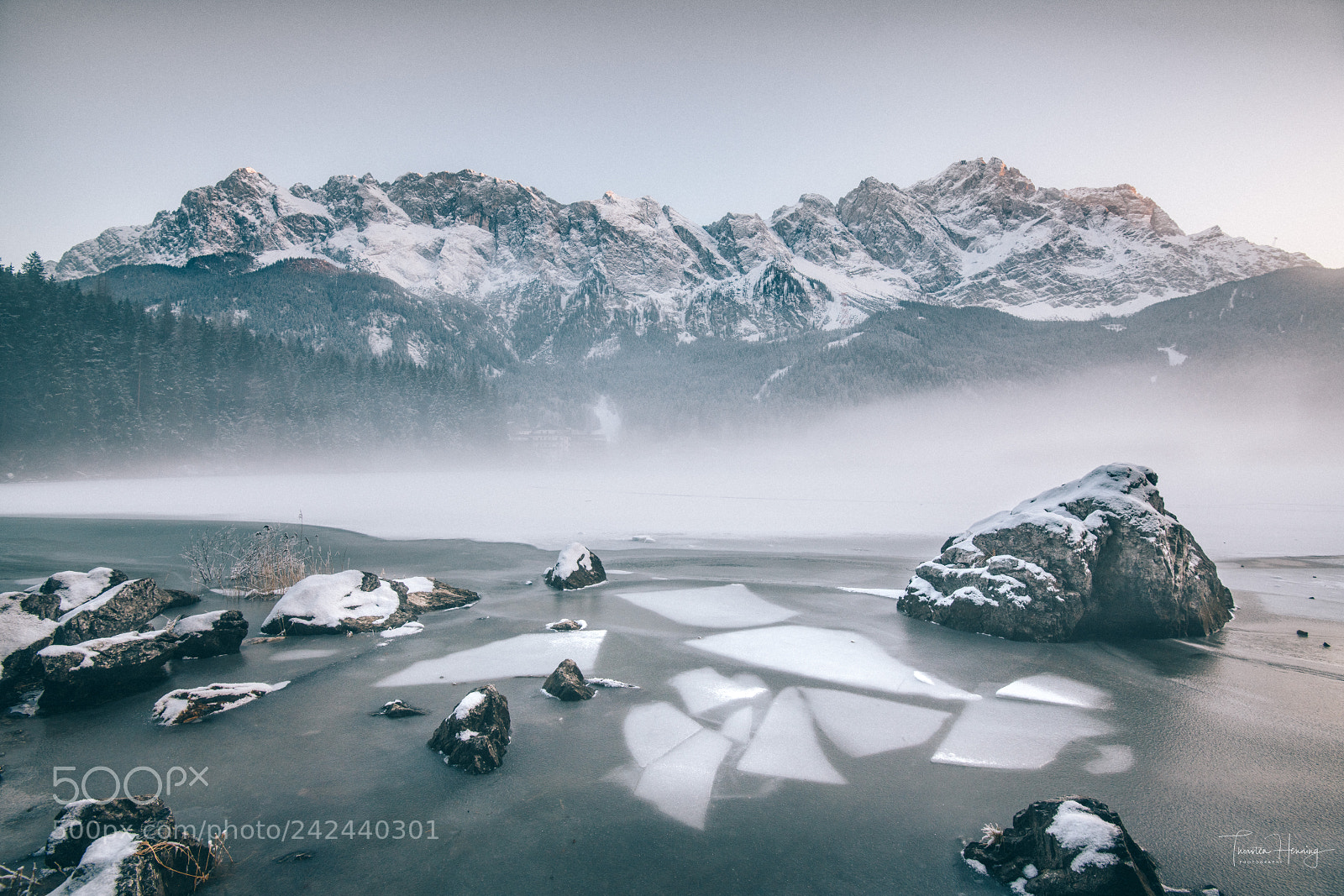 Nikon D850 sample photo. Icy zugspitze photography