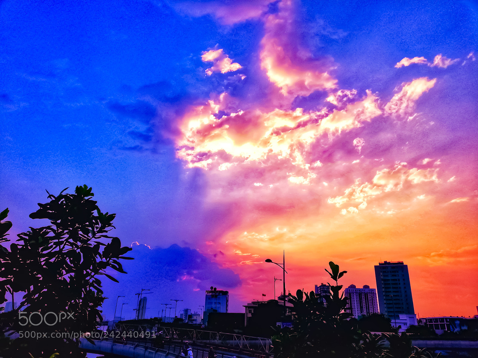 HUAWEI nova 2i sample photo. Twilight photography