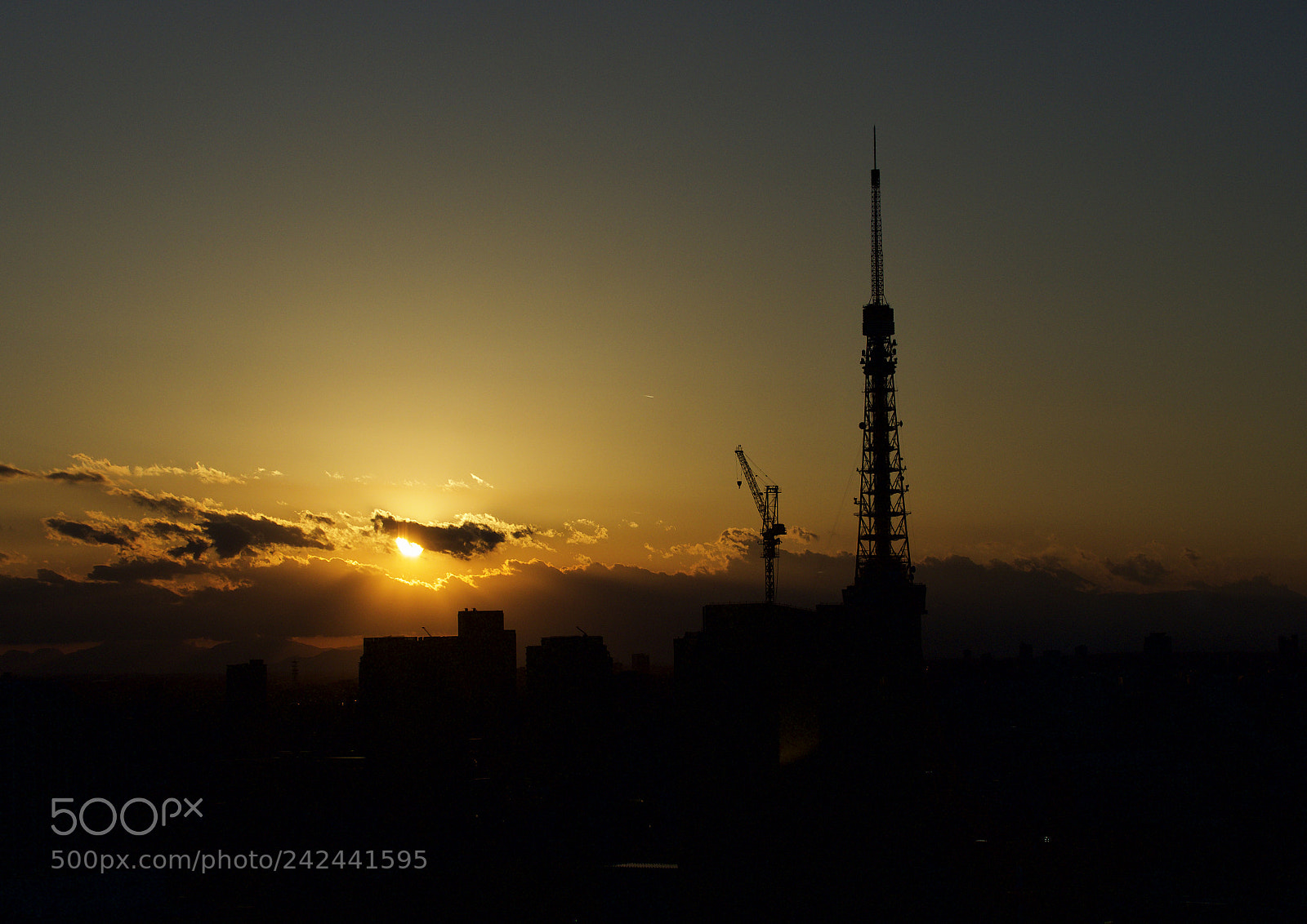 Olympus OM-D E-M10 sample photo. Tokyo tower and sunset photography