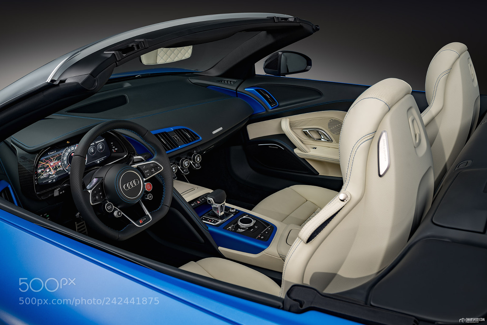 Sony a7 II sample photo. Audi r8 spyder v10 photography