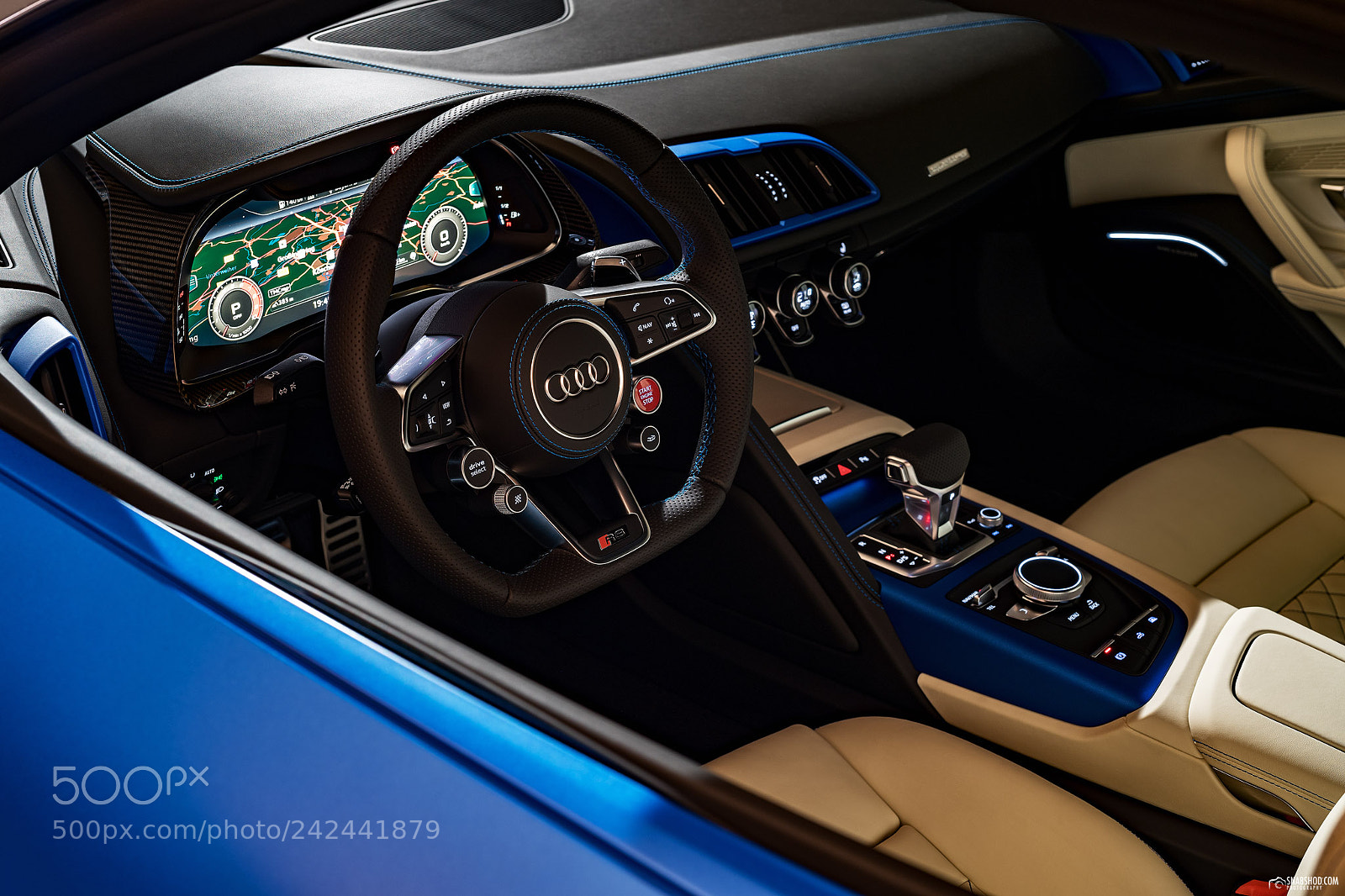 Sony a7 II sample photo. Audi r8 spyder v10 photography