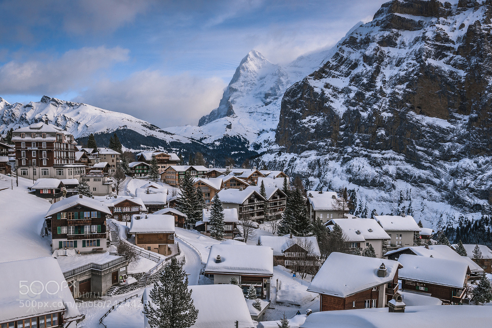 Nikon D800 sample photo. Mürren photography