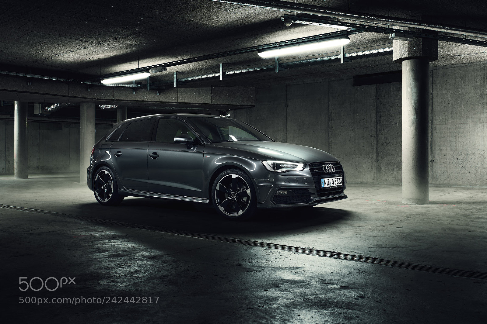 Sony a7 II sample photo. Audi a3 s3 in photography