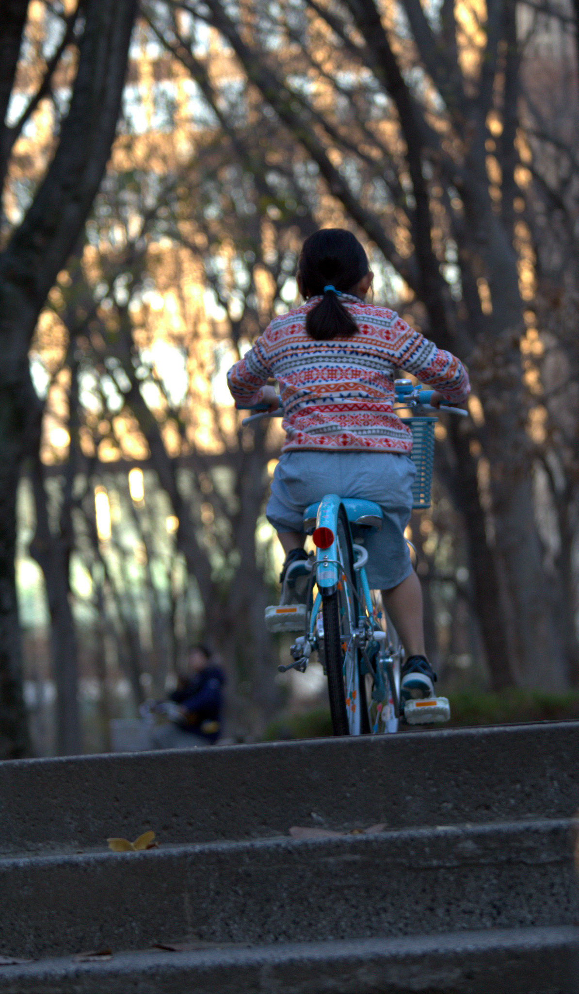 Canon EF 70-300mm F4-5.6 IS USM sample photo. Little girl on a bike photography